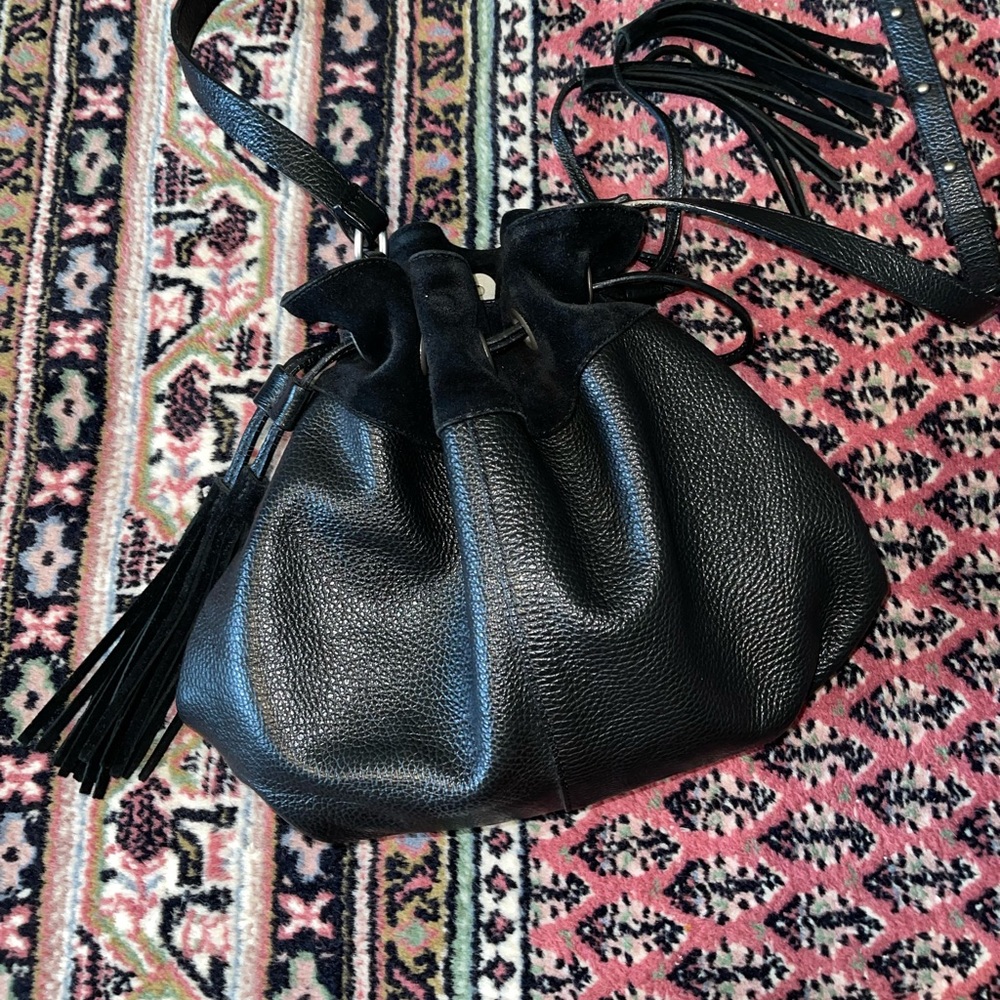 American Eagle bohemian suede leather bag